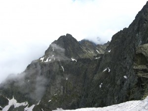 Ganek widizany z przełęczy Waga