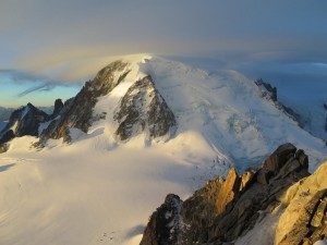 Mont Blanc o wschodzie Słońca