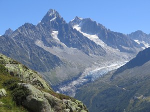 Aiguille du Chardonnet, Aiguille d’Argentière i lodowiec d’Argentière
