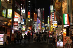 Shinjuku nocą - Tokio